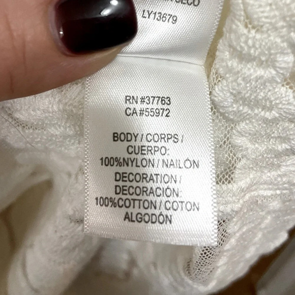 Laundry by Shelli Segal embroidered white top classic quiet luxury old money - Picture 6 of 7